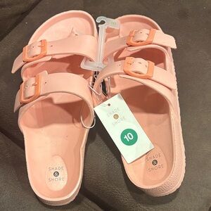 Shade & Shore light pink Slide Sandals